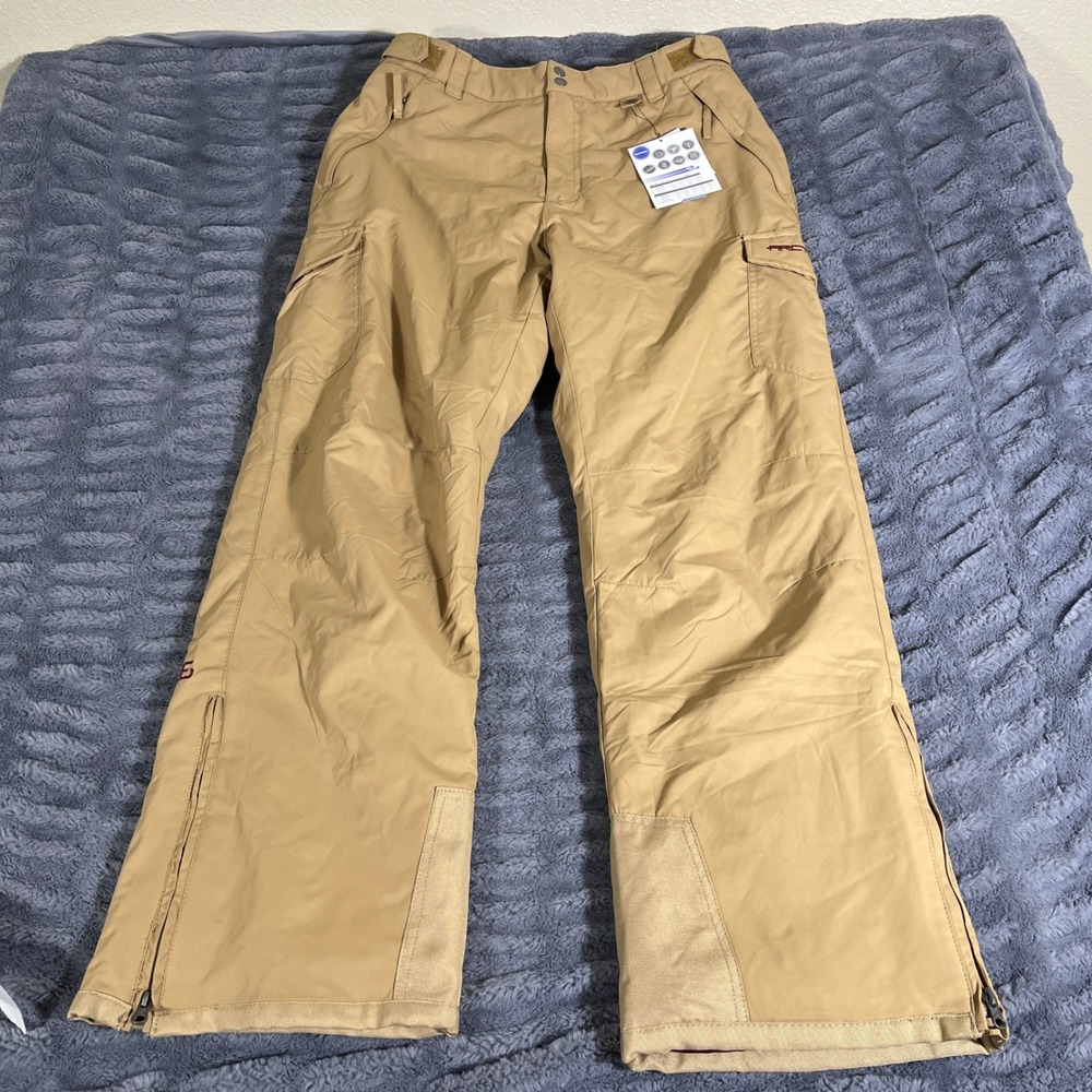 Arctix Mens 1960-50-L SnowSports Cargo Pants Khaki Tan Insulated Large NEW